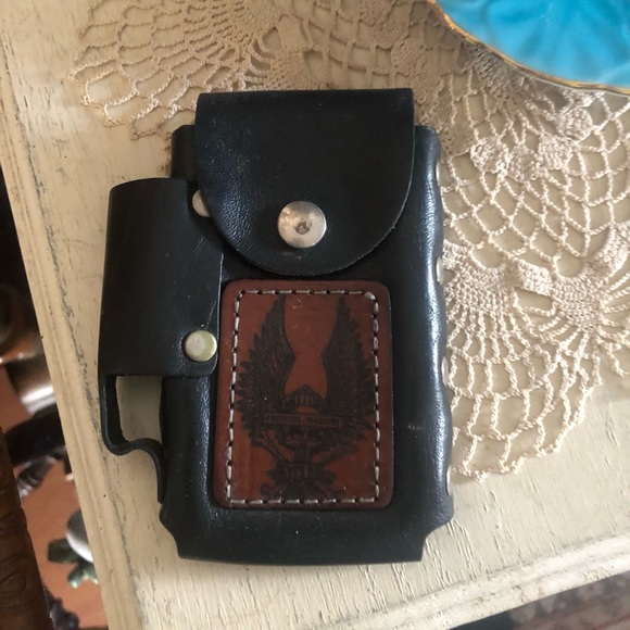 Harley-Davidson Other - Vintage Harley Davidson Cigarette Case with Lighter Holder & Belt Loop